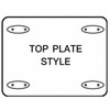 Manufacturer Varies Swivel NSF-Listed Plate Caster,Polyolfin,4 in.,275 lb,C 5UX84
