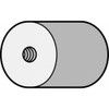 Norton Abrasives Gemini Grinding Plug,Rnd Tip,1.5Dia,3 L,24GR,AO 61463622192