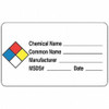 Roll Products NFPA Label, 14 in H, 10 in W, Vinyl 141538
