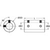 Ruland Rigid Shaft Coupling,Set Screw,1-3-8" L SCX-6-6-F