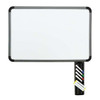 Iceberg Dry Erase Board, Melamine, 36 in, 48 in, Plastic Frame, White 37047