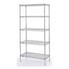 Metro Stackable Ledge, D x 48"W x 4"H, Chrome L48N-4C-1PK