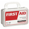First Aid Kit and Housing, Plastic 27 Components, 1 People Served  59468