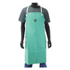FR Welding Apron, Sateen, 9 oz, 36 in Length, Green, 24" x 36
