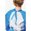 Polyco Gown, Polyolefin, Welded, 4 mil, 50 in, Blue, XL, 50 PK 43650