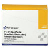 First Aid Only Strip Bandages,Blue,3" L x 1" W,PK100 90923