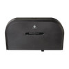 Toilet Paper Dispenser, Horizontal Double Roll, Jumbo Core, Wall Mount, Smoke