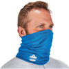 Ergodyne Neck Wrap, Polyester-Spandex, Blue, Universal 6487