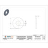 Flat Washer, For Screw Size 3-4" ,Steel Zinc Yellow Finish, 20 PK  HU-0750USSHZYBAGGR