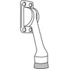 Rockwood Lever Door Holder,Satin Chrme,Cast Brass 461.26D
