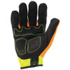 COMMAND IEX-HZI5 Mechanics Gloves, Synthetic Leather Palm, Polyester Back, XS  IEX-HZI5-01-XS