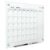 Calendar Planning Board, Glass, 36 in, 48 in, No Frame Frame, White, Gloss  GC4836F