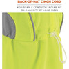 Ergodyne High Performance Hat,Lime,One Size 6650