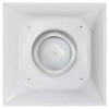 American Louver 10 in Square Square Plaque Diffuser, White STR-PQ-10W