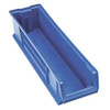 Storage Bin, Polypropylene-Polyethylene, Yellow, 7 in H, 8 1-4 in W, 29 7-8 in L  QUS970YL