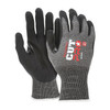 Coated Gloves, Cut Level A3 ,Dipped ,Foam Nitrile ,Sandy ,L 12 PK