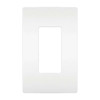 Rocker Wall Plate, Number of Gangs: 3 Plastic, Smooth Finish, White