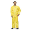 Collar. Stormflap. Open Wrists and Ankles. Storm Flap with Adhesive Closure. Yellow. 2X