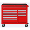 WESTWARD Rolling Tool Cabinet, 11-Drawers, Gloss Red, 42" W x 19" D x 40" H  32H855