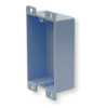 Electrical Box, 8 cu in, Square Box Type, 1 Gang, PVC, Rectangular Shape  EZ08SF