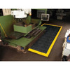 Interlocking Drainage Mat, 6 ft L x 4 ft W, 1 in Thickness, PVC, Diamond, Black  620S4872BY