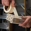 Masking Tape, 36 mm W x 55 m L, 4.4 mil Thick, Tan, Rubber Adhesive, 24 PK  64741