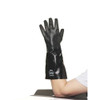 6797R Chemical Resistant Gloves, PVC, 18 in L, 18 mil, Black, 10, 1 PR