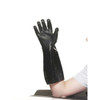 6797R Chemical Resistant Gloves, PVC, 18 in L, 18 mil, Black, 10, 1 PR