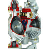 Dayton Double Diaphragm Pump, Aluminum, Air Operated, Buna N, 115 GPM 6PY45