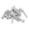 M5-0.80 Socket Head Cap Screw, Socket, NL-19 18-8 Stainless Steel, 10 mm Length, 100 PK