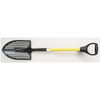 Round Point Mud/Sifting Shovel, 14 ga #2 Blade, Steel Blade, Forward Turn Step, 29 in L Yellow