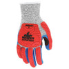 Mcr Safety Coated Gloves, Cut Level A4 ,Dipped ,Latex ,Rough ,L 12 PK UT1951L