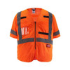 Class 3 High Visibility Orange Mesh Safety Vest - 2X-Large/3X-Large