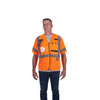 Class 3 High Visibility Orange Mesh Safety Vest - 2X-Large-3X-Large  48-73-5137
