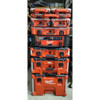 10 Compartments PACKOUT Tool Case, 16-3-8 in W x 16-1-4 in D x 2-1-2 in H, Red  48-22-8431