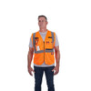 Class 2 High Visibility Orange Mesh Safety Vest - 4X-Large-5X-Large  48-73-5118