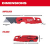 Milwaukee Tool FASTBACK Folding Utility Knife, 6-7-8 in, Red 48-22-1501