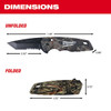 Milwaukee Tool FASTBACK Camo Spring Assisted Folding Knife 48-22-1535