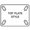 Manufacturer Varies Swivel Plate Caster,Therm Rubber,2 in,110 lb LPXA-TPA 50G