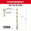 Milwaukee Tool 5-16" Thunderbolt Titanium Coated Drill Bit 48-89-2217