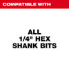 Milwaukee Tool 3 in. x 1/4 in. Hex Universal QUIK-LOK Extension 48-28-1000