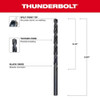 Milwaukee Tool 3-16" Thunderbolt Black Oxide Drill Bit 48-89-2718