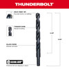 Milwaukee Tool 1-2" Thunderbolt Black Oxide Drill Bit 48-89-2738