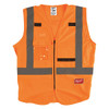Class 2 CSA Compliant High Visibility Orange Safety Vest - Large/X-Large