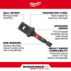 Milwaukee Tool SHOCKWAVE 1-4 in. Hex to 1-2 in. Square Socket Adapter 48-32-5034