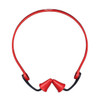 Reusable Foam Banded Ear Plugs, Bullet Shape, 25 dB, Red