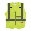 Milwaukee Tool Class 2 High Visibility Yellow Safety Vest - 4XL/5XL 48-73-5024