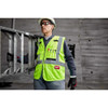 Milwaukee Tool Class 2 High Visibility Yellow Safety Vest - 4XL-5XL 48-73-5024