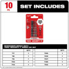 Milwaukee Tool SHOCKWAVE Torx Security Insert Bit Set - 10PC 48-32-4618