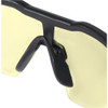 Safety Glasses, Anti-Scratch, Yellow Lens, Black Frame, Half-Frame  48-73-2101